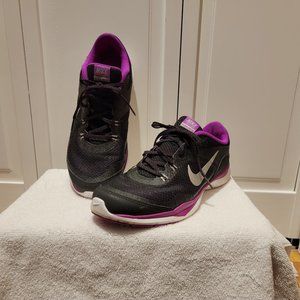 Womens Nike Flex Trainers Size 10 Purple Black